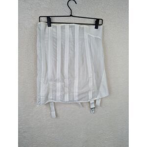 Vtg‎ Individually Spencer White Girdle Corset EUC Garters 15x17 Inches Bridal
